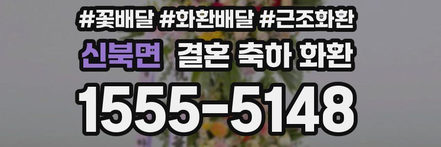 신북면 결혼 축하 화환