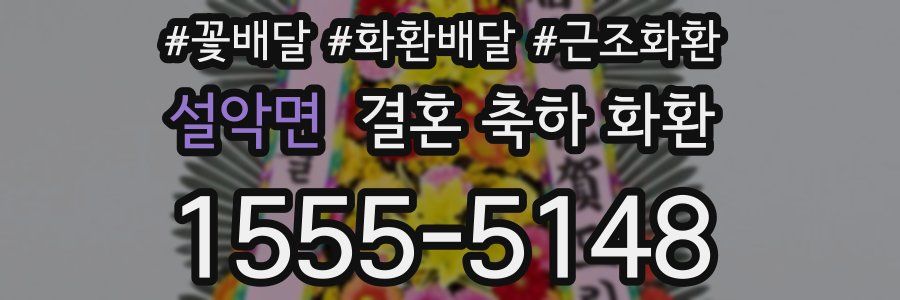 설악면 결혼 축하 화환