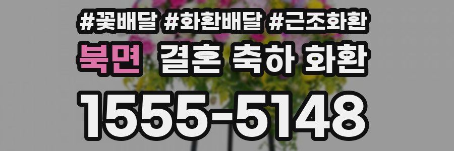 북면 결혼 축하 화환