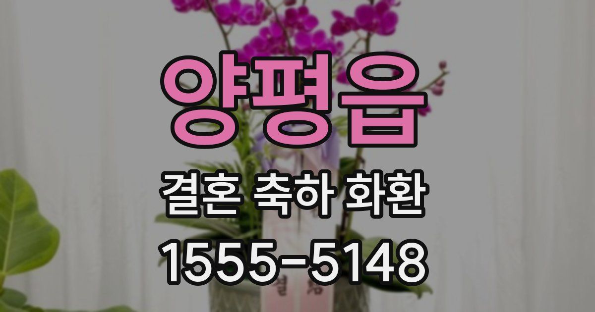 양평읍 결혼 축하 화환
