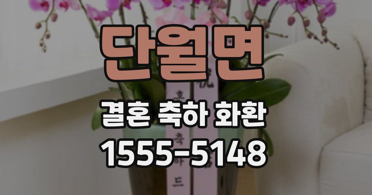 단월면 결혼 축하 화환
