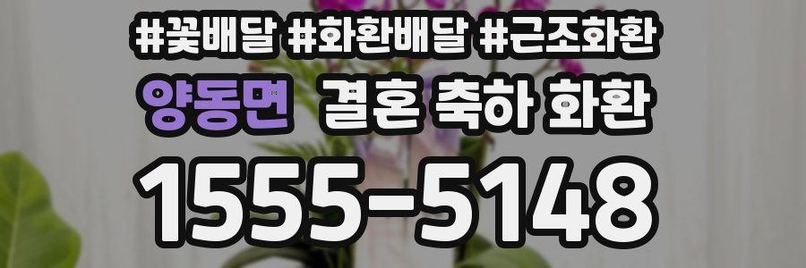 양동면 결혼 축하 화환