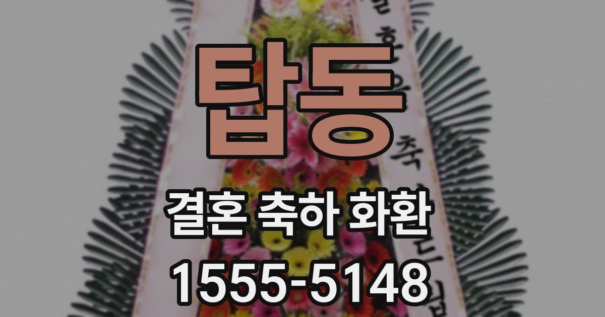 탑동 결혼 축하 화환
