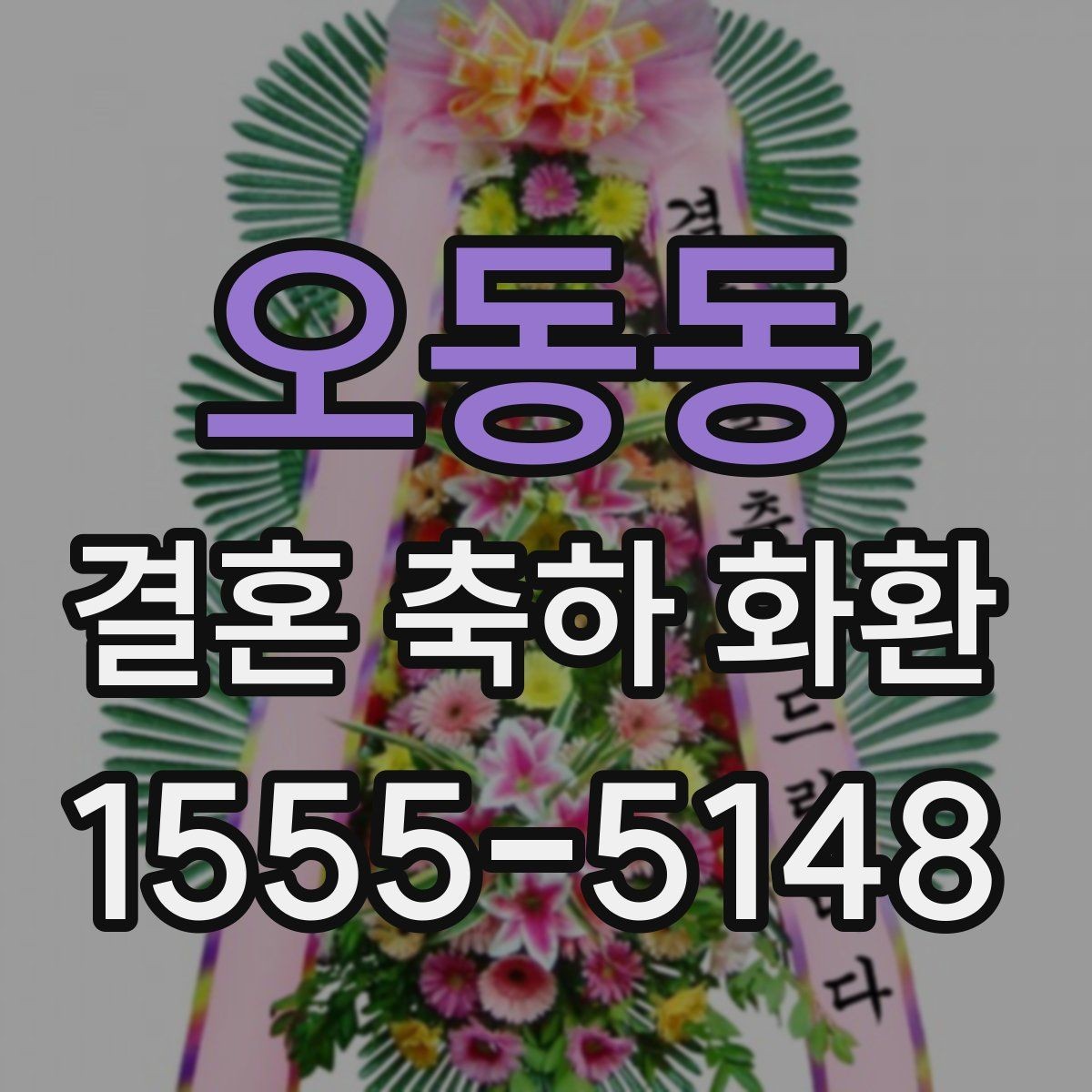 오동동 결혼 축하 화환 예산과 품질의 균형 맞추기