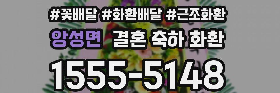 앙성면 결혼 축하 화환