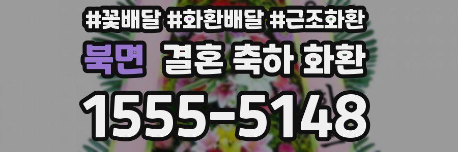 북면 결혼 축하 화환