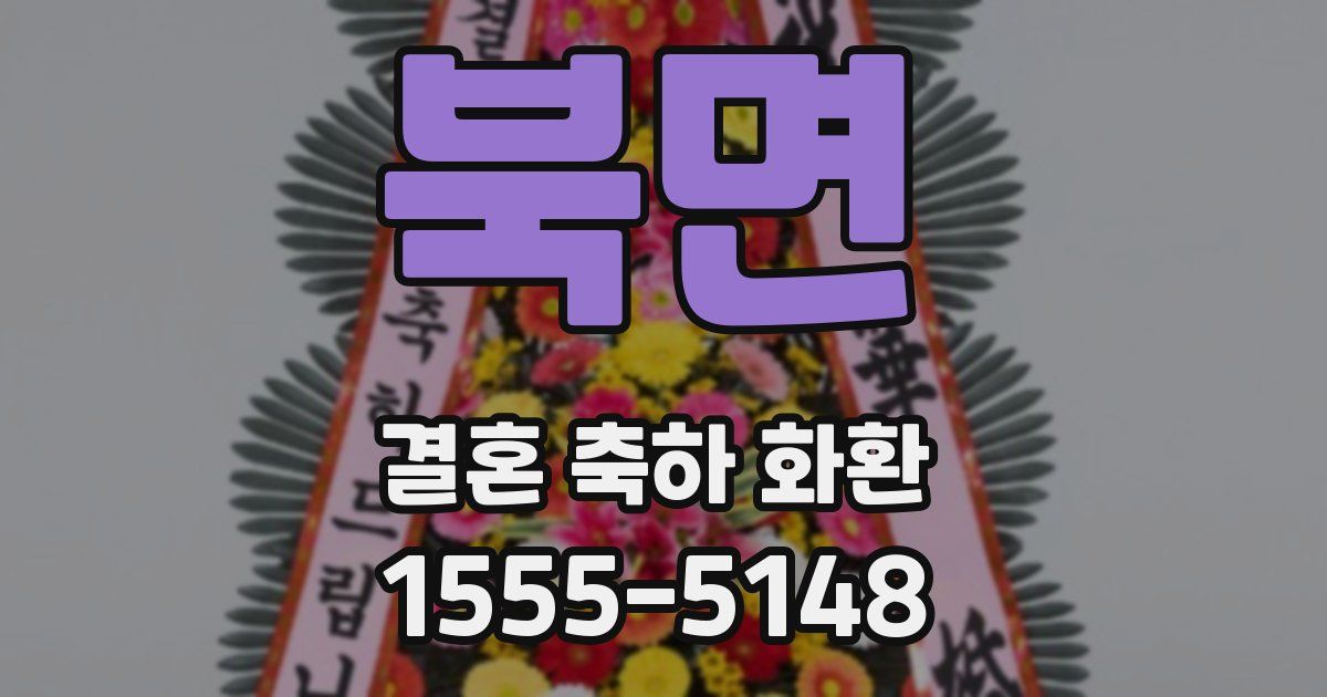 북면 결혼 축하 화환