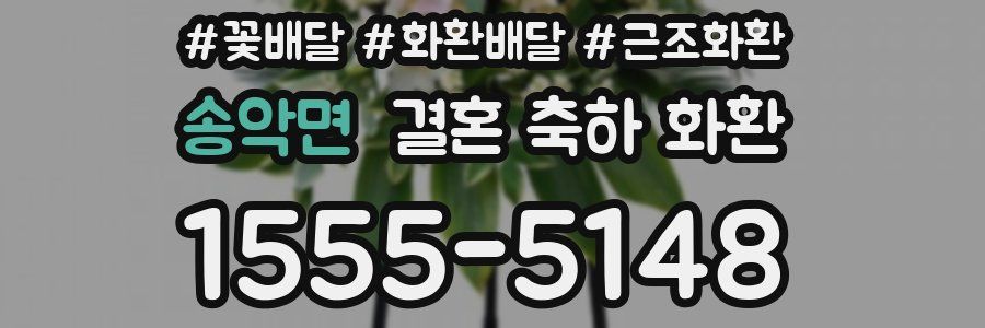 송악면 결혼 축하 화환