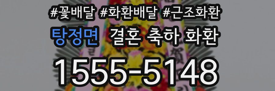 탕정면 결혼 축하 화환