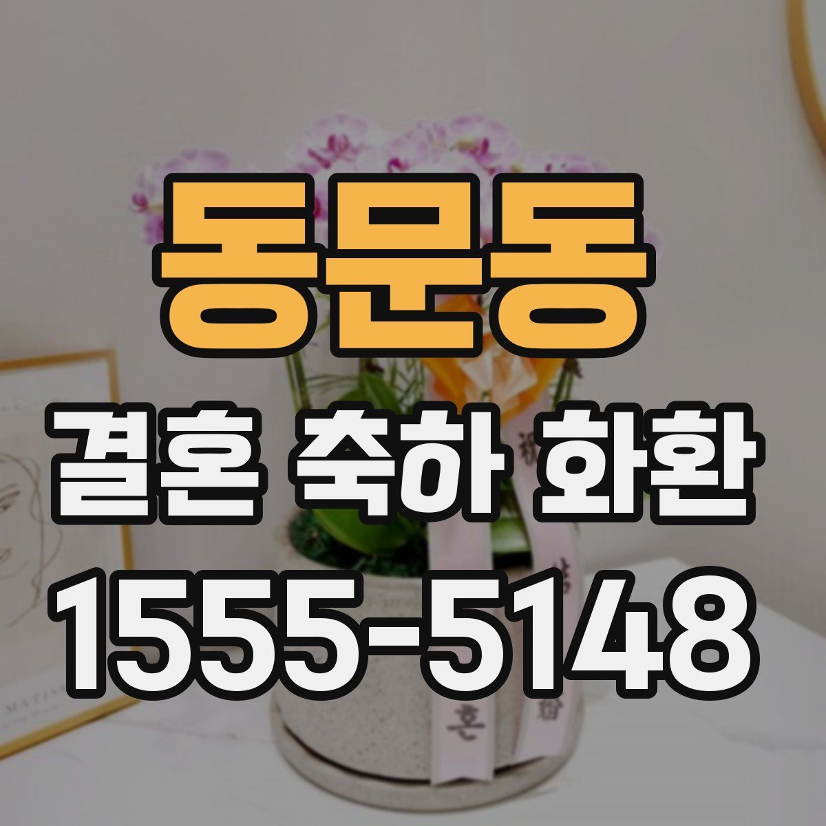 동문동 결혼 축하 화환