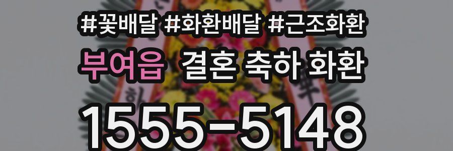 부여읍 결혼 축하 화환