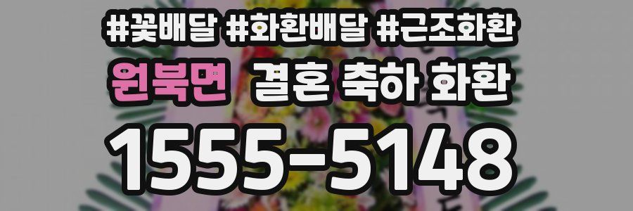 원북면 결혼 축하 화환