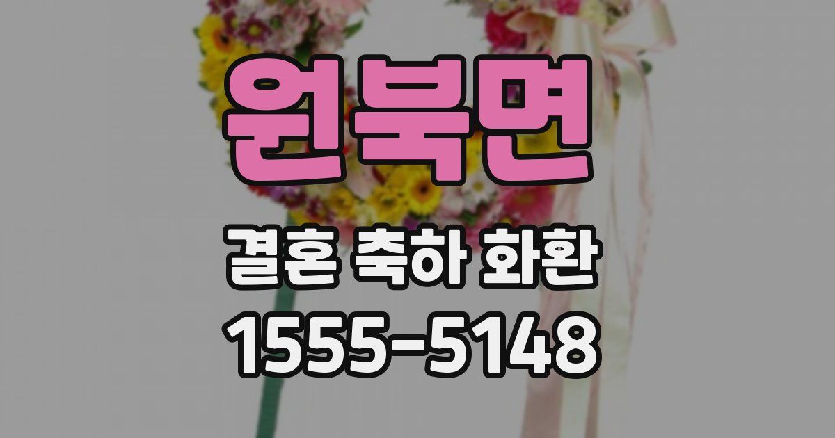 원북면 결혼 축하 화환