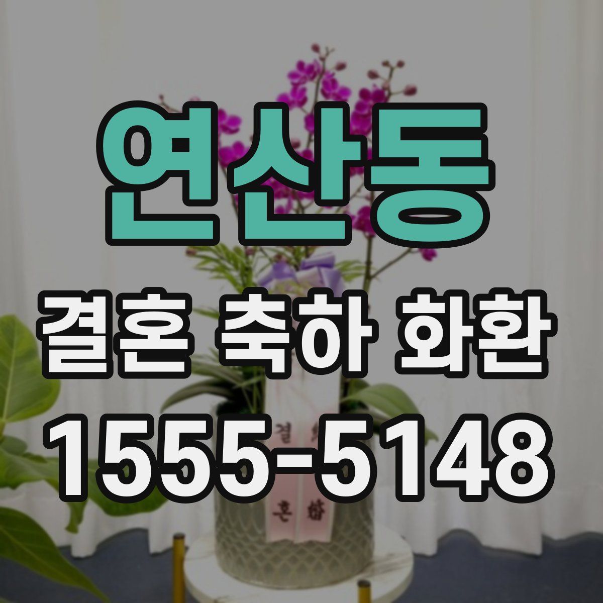 연산동 결혼 축하 화환