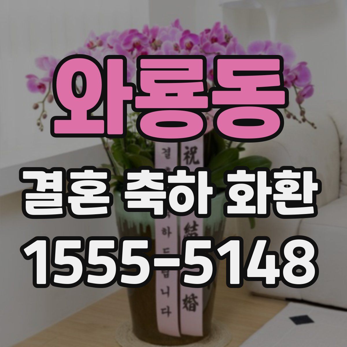와룡동 결혼 축하 화환