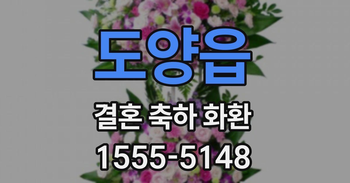 도양읍 결혼 축하 화환