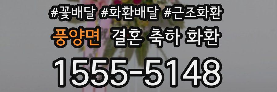 풍양면 결혼 축하 화환