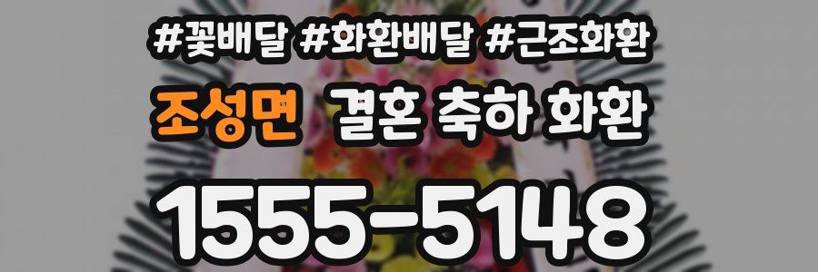 조성면 결혼 축하 화환