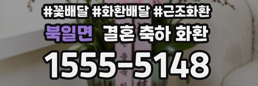 북일면 결혼 축하 화환