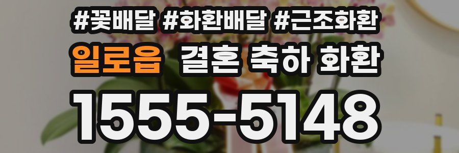 일로읍 결혼 축하 화환