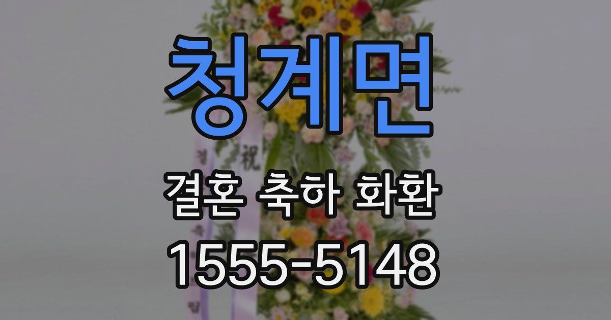 청계면 결혼 축하 화환