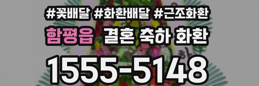 함평읍 결혼 축하 화환