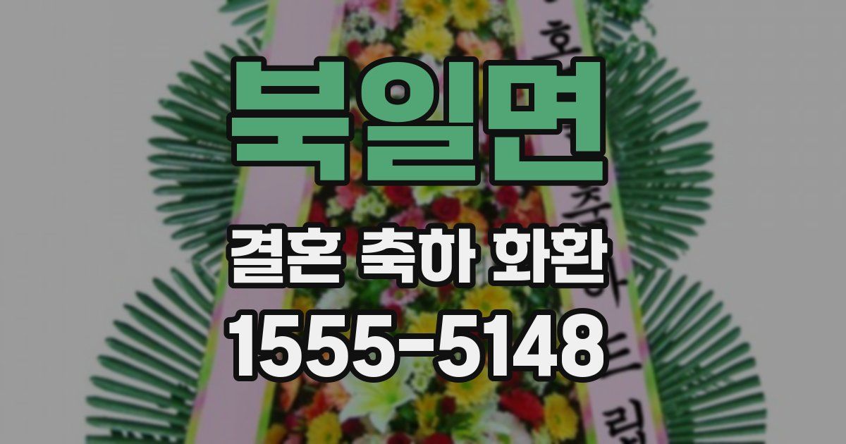 북일면 결혼 축하 화환