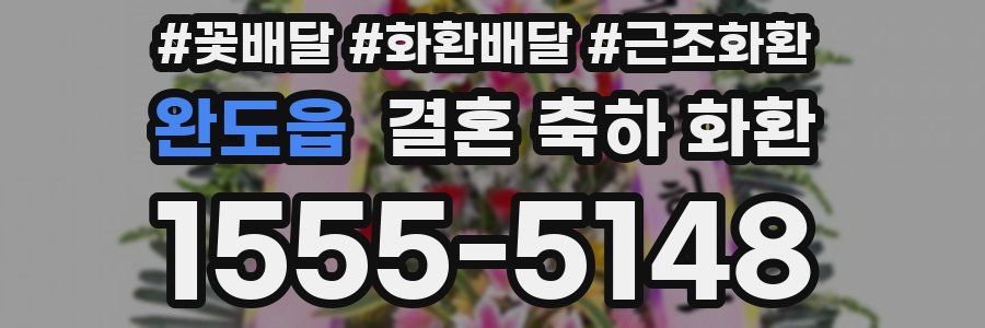 완도읍 결혼 축하 화환