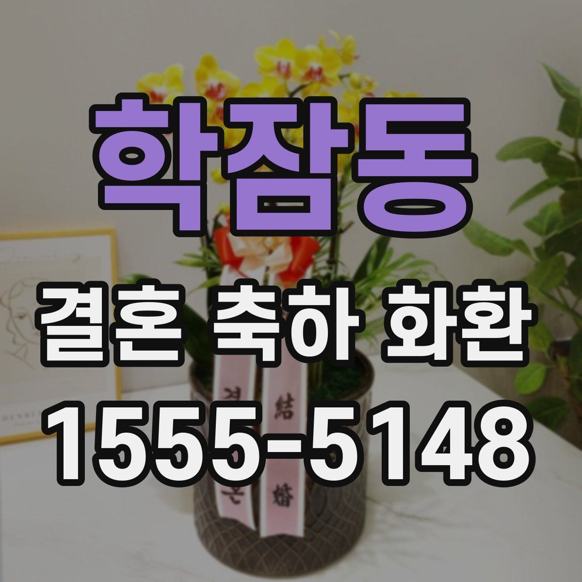 학잠동 결혼 축하 화환