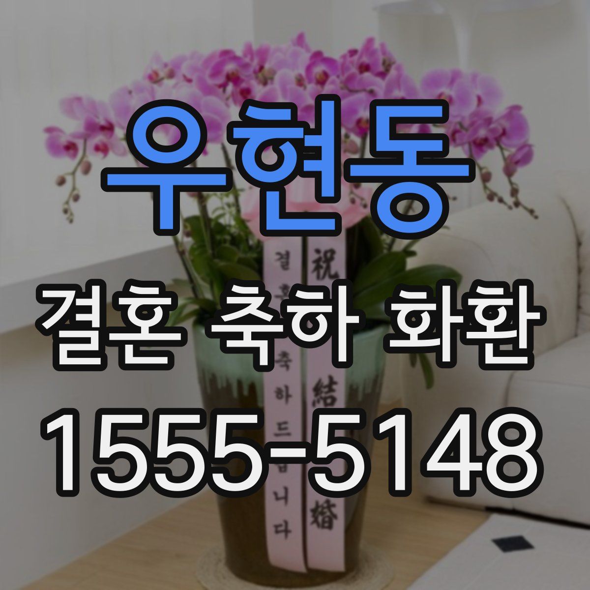우현동 결혼 축하 화환