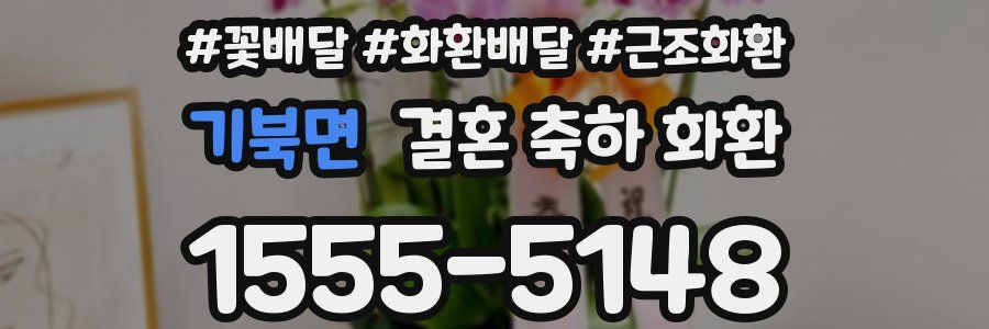 기북면 결혼 축하 화환