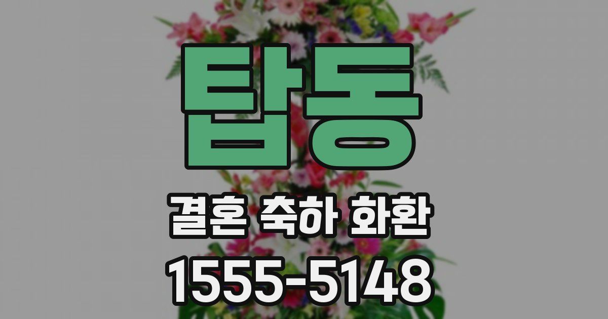 탑동 결혼 축하 화환