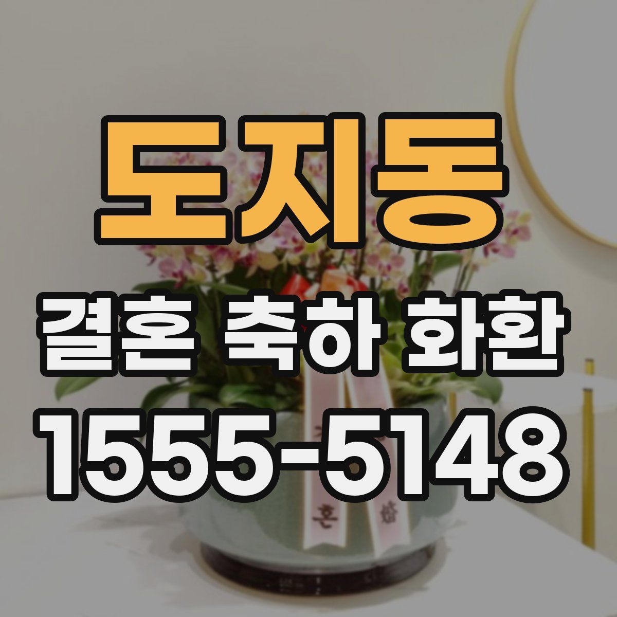 도지동 결혼 축하 화환