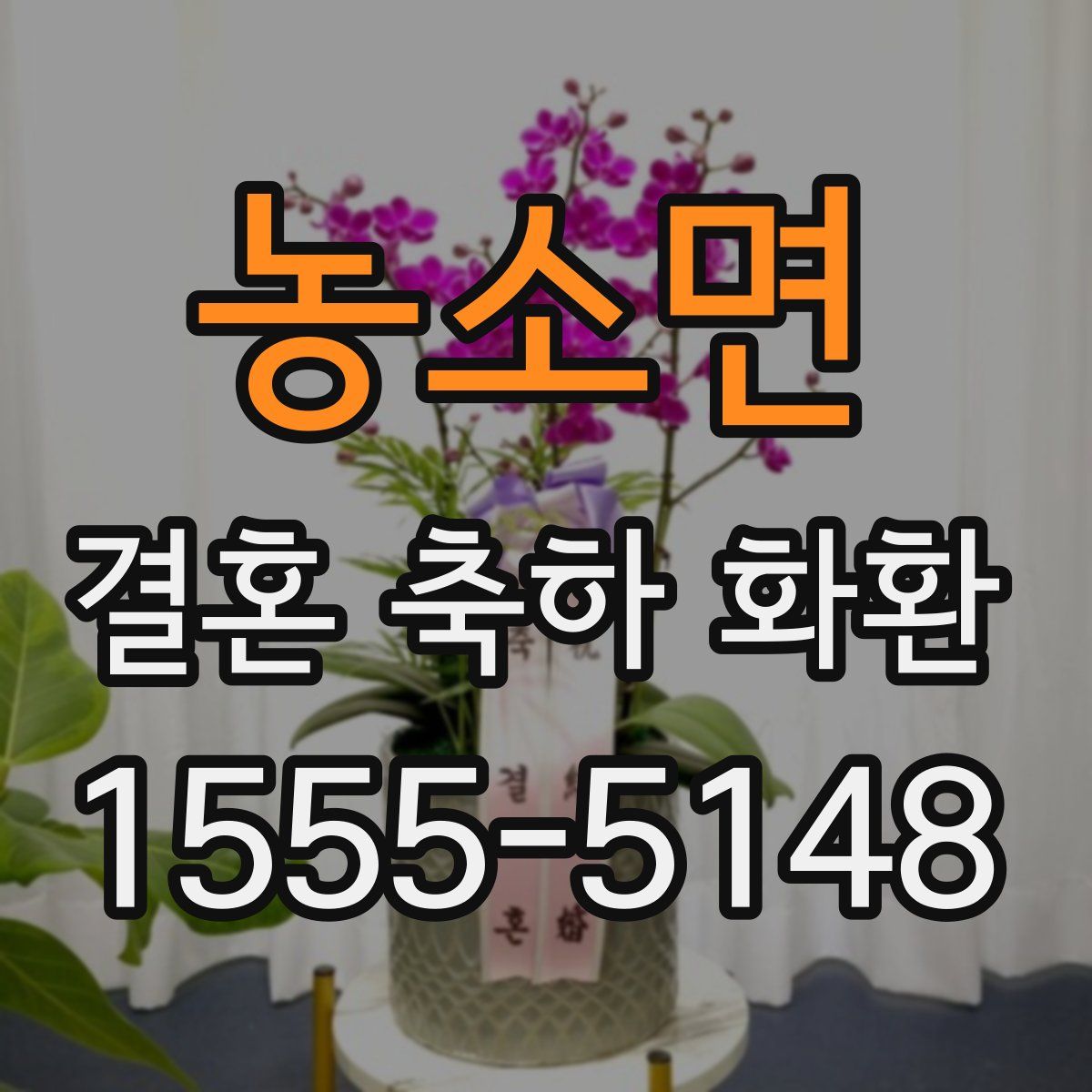 농소면 결혼 축하 화환