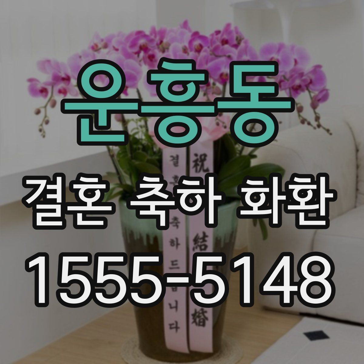 운흥동 결혼 축하 화환 받는 자리 분위기 살피기