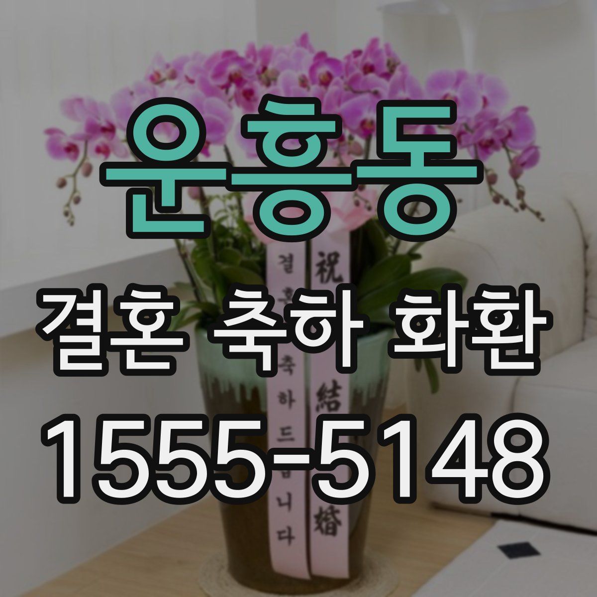 운흥동 결혼 축하 화환