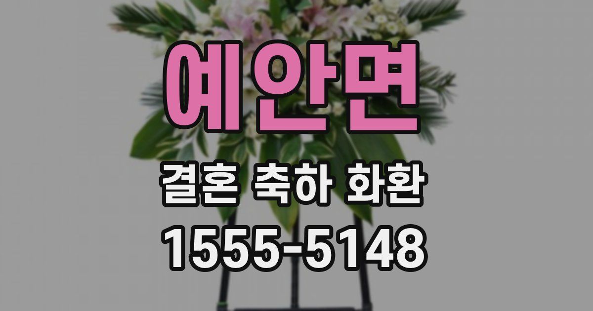 예안면 결혼 축하 화환