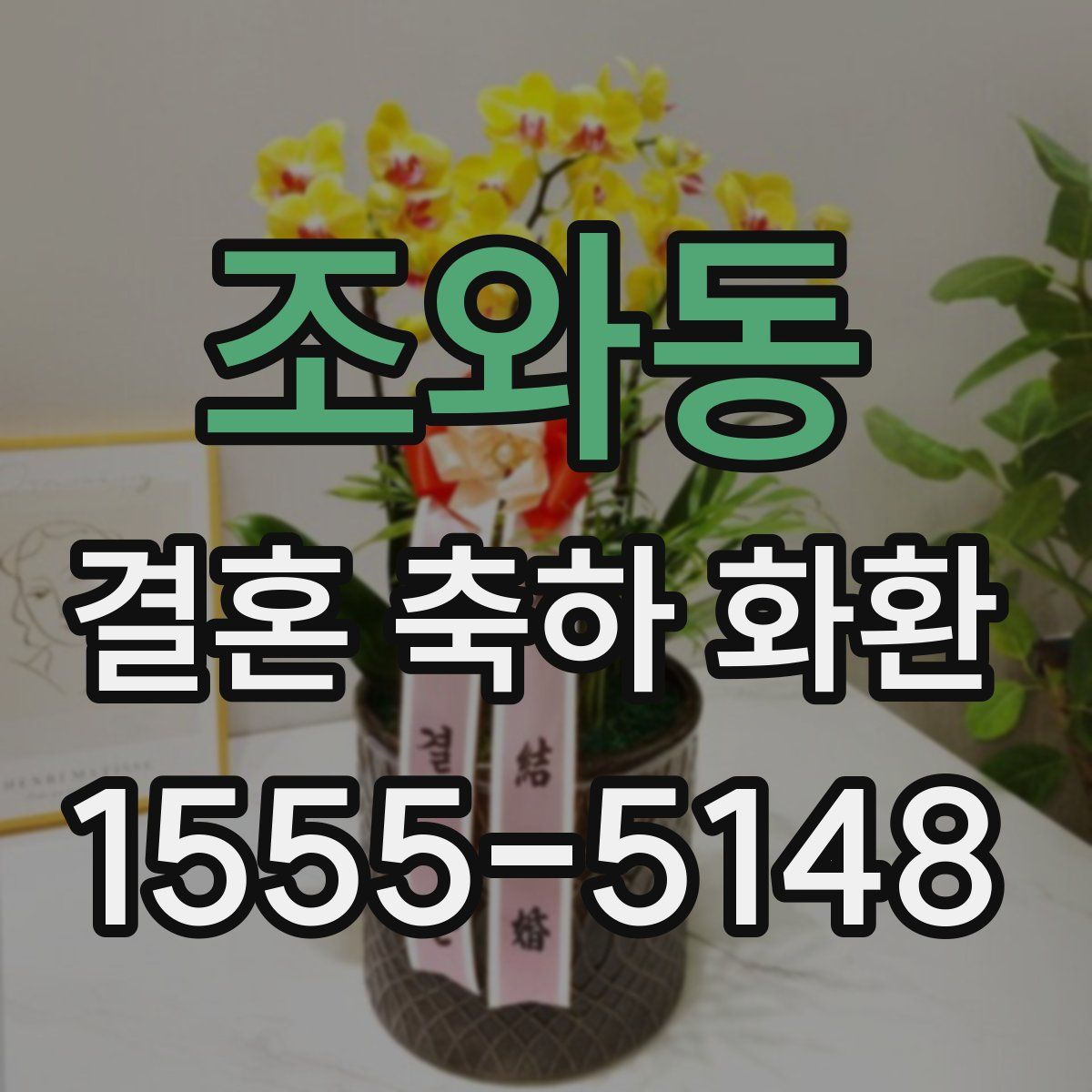조와동 결혼 축하 화환