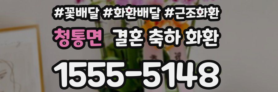 청통면 결혼 축하 화환