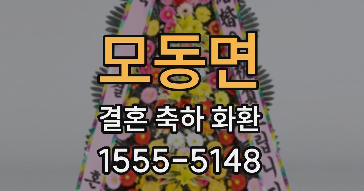 모동면 결혼 축하 화환