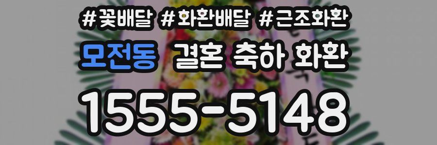 모전동 결혼 축하 화환