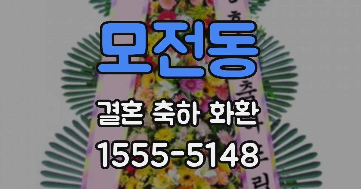 모전동 결혼 축하 화환