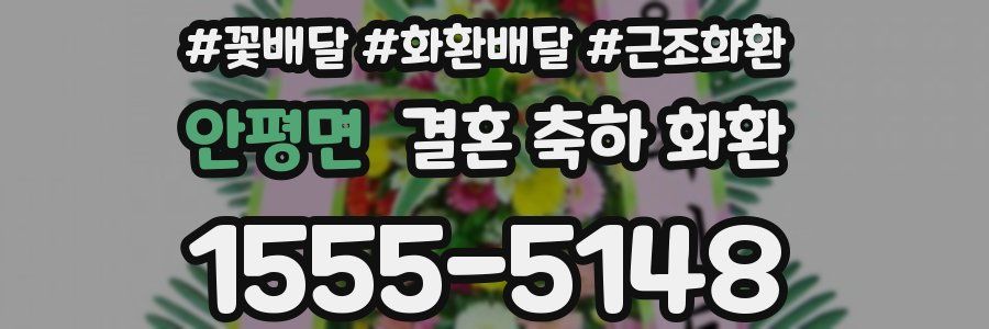 안평면 결혼 축하 화환