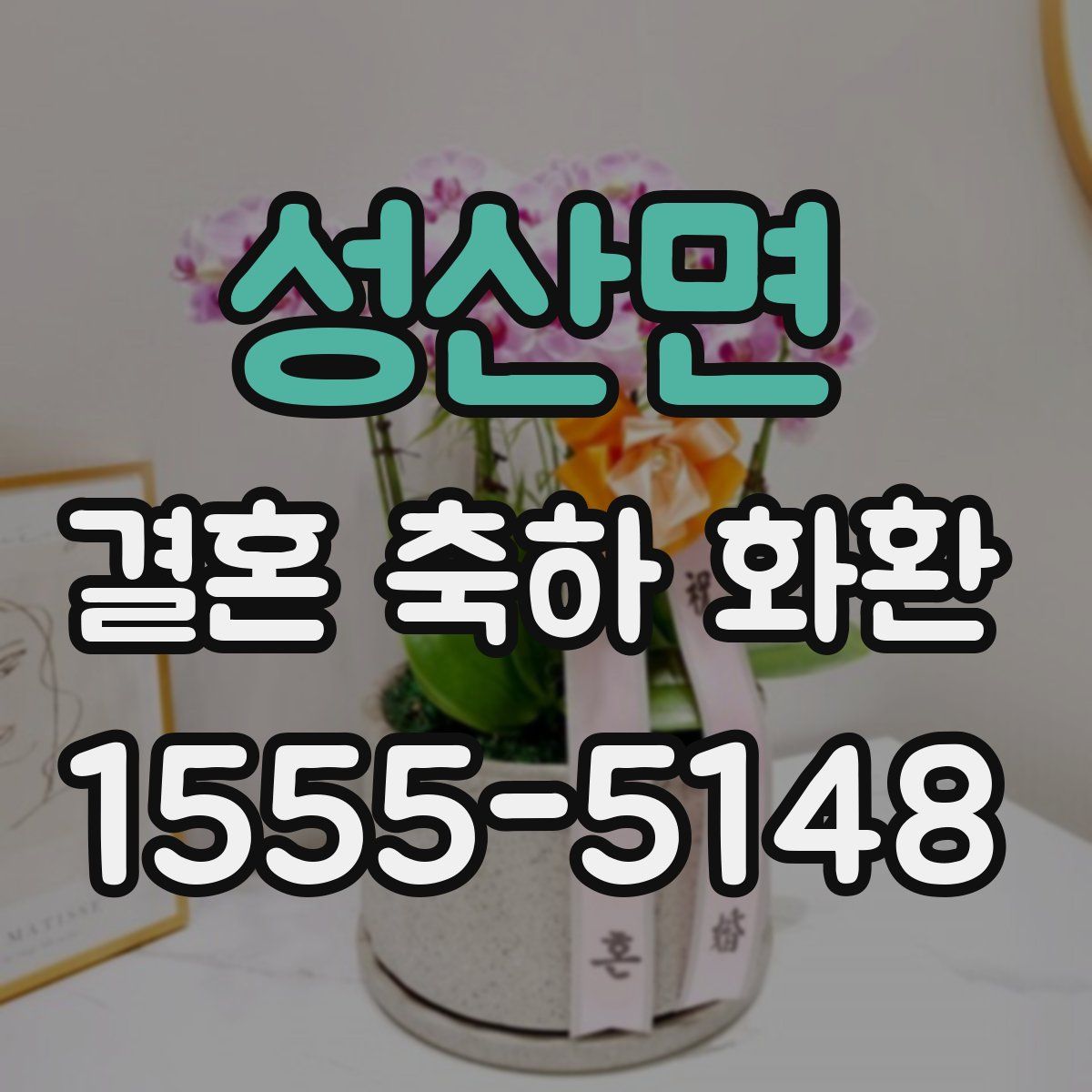 성산면 결혼 축하 화환