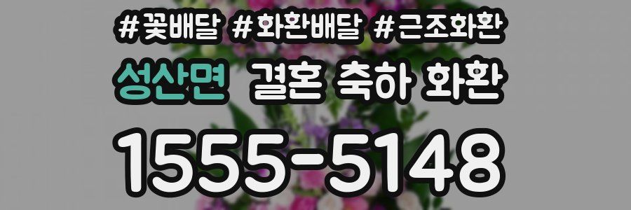 성산면 결혼 축하 화환