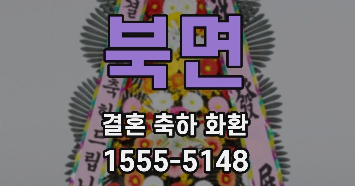 북면 결혼 축하 화환