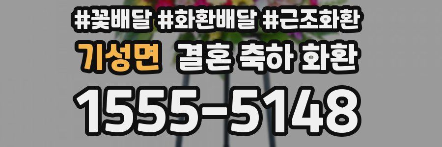 기성면 결혼 축하 화환