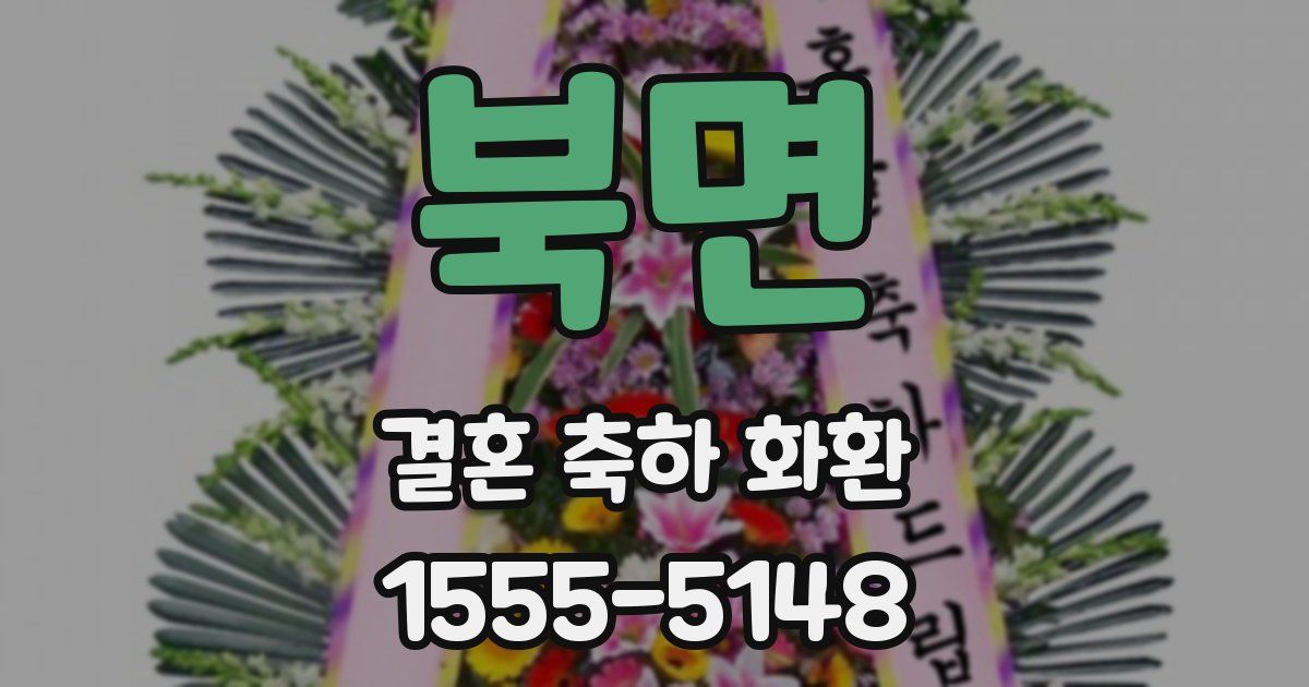 북면 결혼 축하 화환