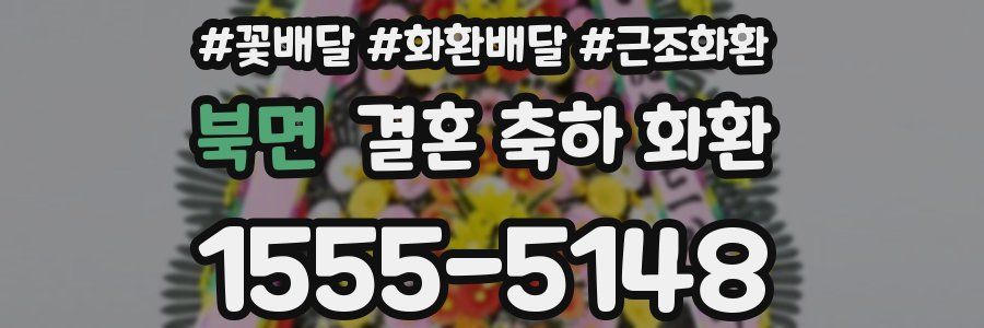 북면 결혼 축하 화환