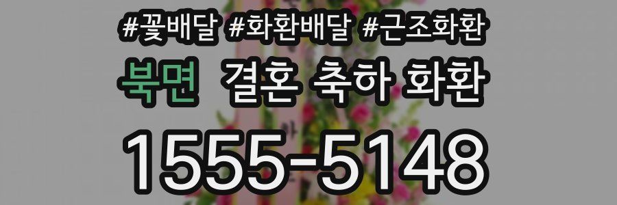 북면 결혼 축하 화환